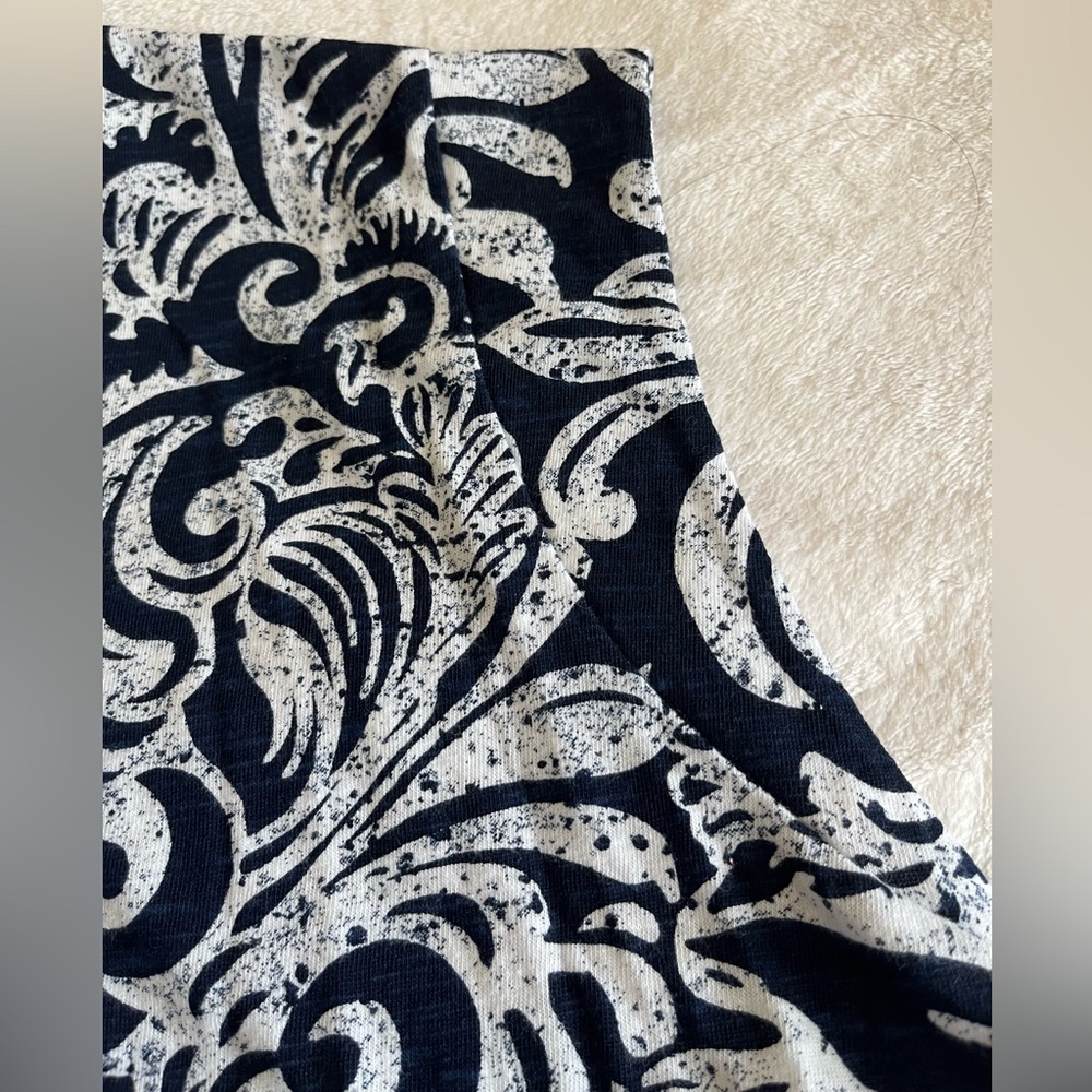 CHICO’S Paisley Cap Sleeve Tee Women’s Sz 4(XXL) - Picture 5 of 11